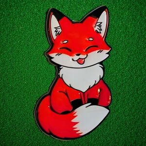Cute Red Fox Enamel Pin